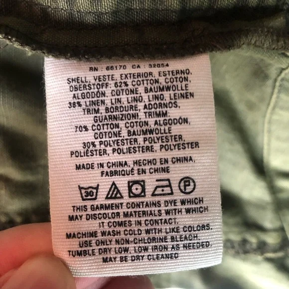 Anthropologie x Hei Hei Military Jacket Women’s Small Army Green Utility Lace - Picture 15 of 15